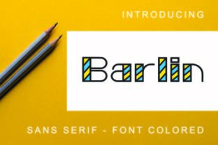 Barlin Colored: A Light, Summery Sans Serif