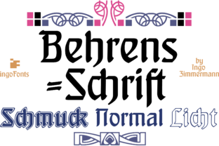 Behrens-Schrift: Art Nouveau Boldness, Modern Clarity