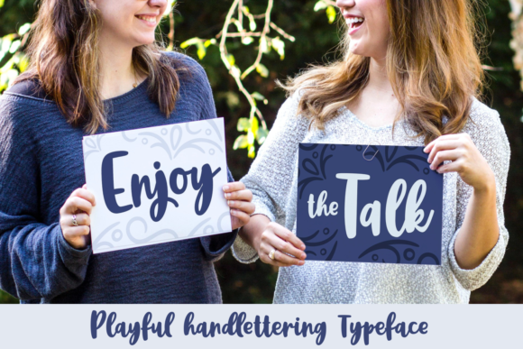 Enjoy the Talk: A Bold Handwritten Font for Standout Design