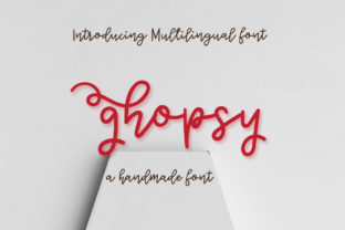 Ghopsy: A Handwritten Font for Creative and Practical Workflows