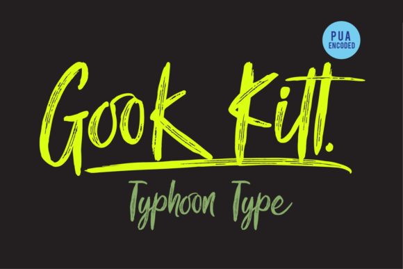 Gook Kitt: A Bold, Authentic Handwritten Font