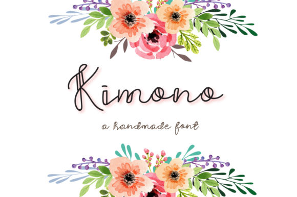 Kimono: A Handwritten Font That Brings Playful Delicacy to Creative Work