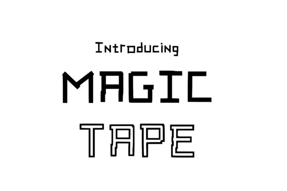 Magic Tape Font: A Minimalist Design Powerhouse