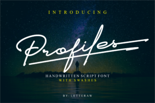 Profiles Font: A Light, Elegant Handwritten Typeface for Sophisticated Design