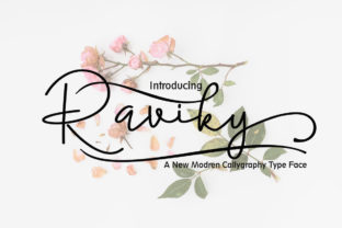 Raviky: A Bold and Unique Handwritten Font with Playful Swashes