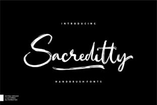 Sacreditty: A Bold Handwritten Font