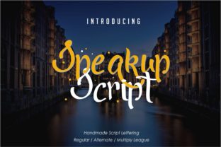 Speakup Script: Bold Handwritten Charm