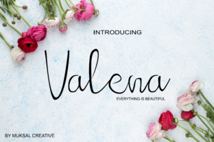 Valena: A Romantic Handwritten Font with Bold Swashes